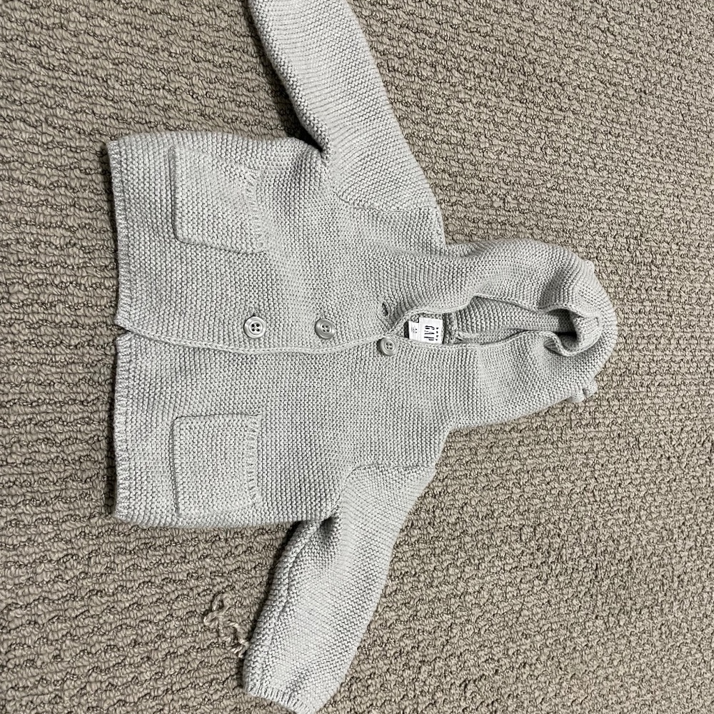 Baby button up sweater